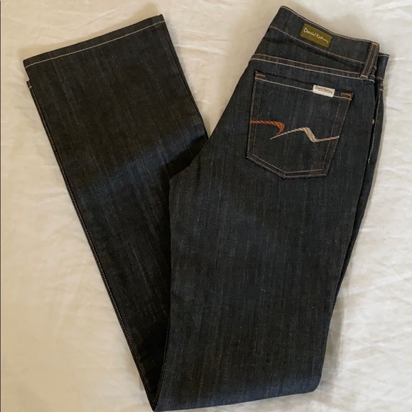 NWOT David Kahn Bootcut Jeans 4 26 - Picture 1 of 4